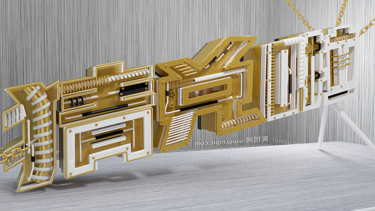 C4D制作金属立体文字 从平面到三维的设计实践