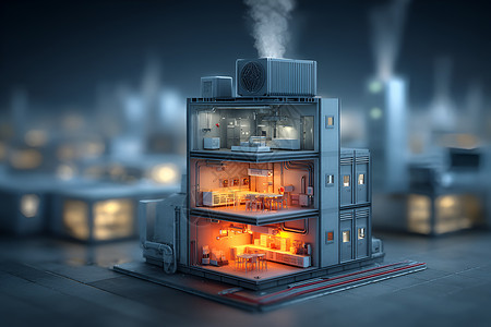 工厂外观与夜景设计的平面及立体设计制作